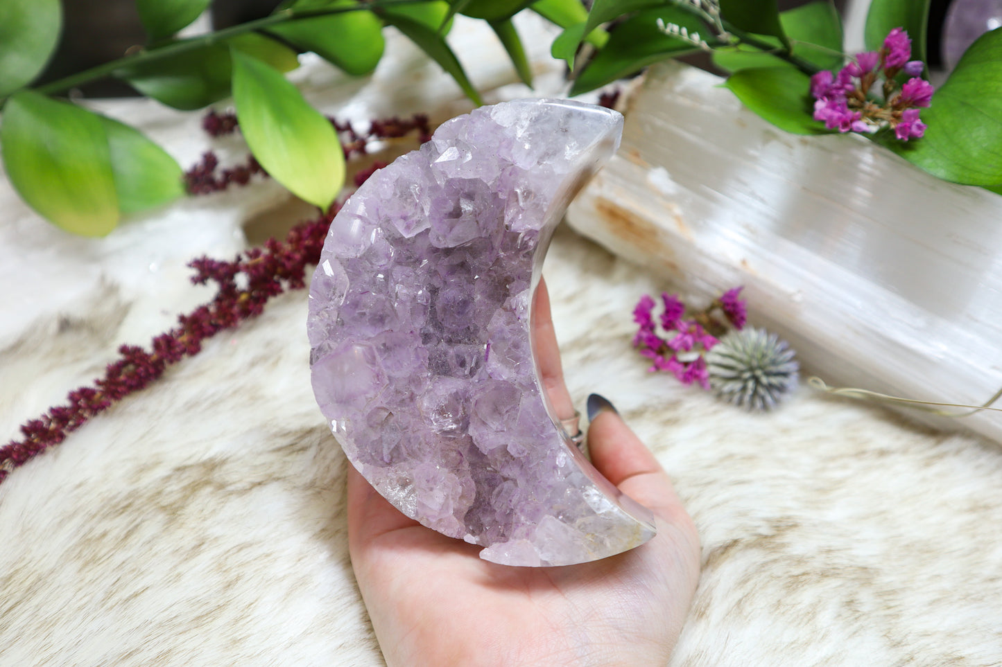 Amethyst Moon Geode #1