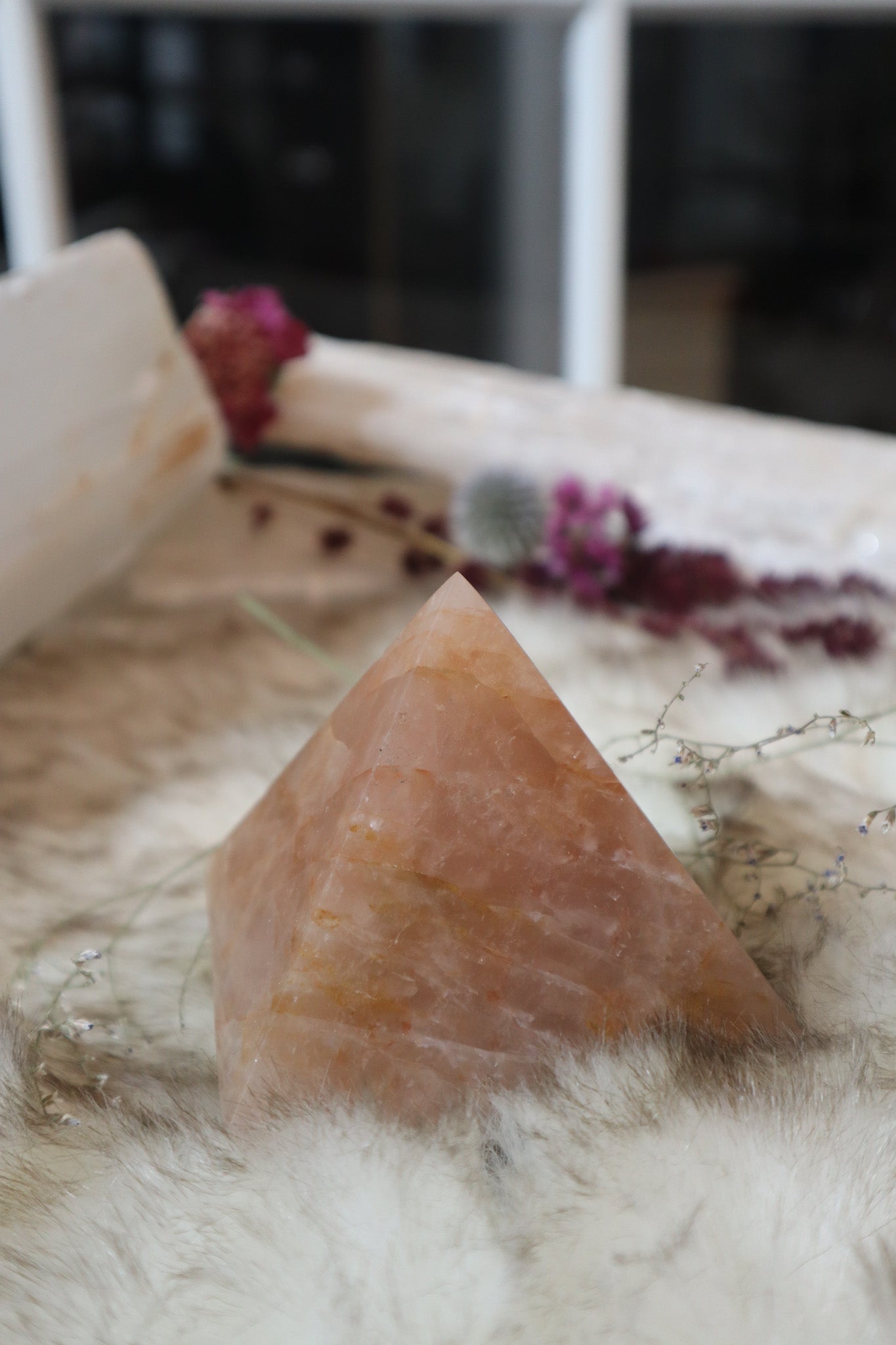 Hematoid Quartz Pyramid